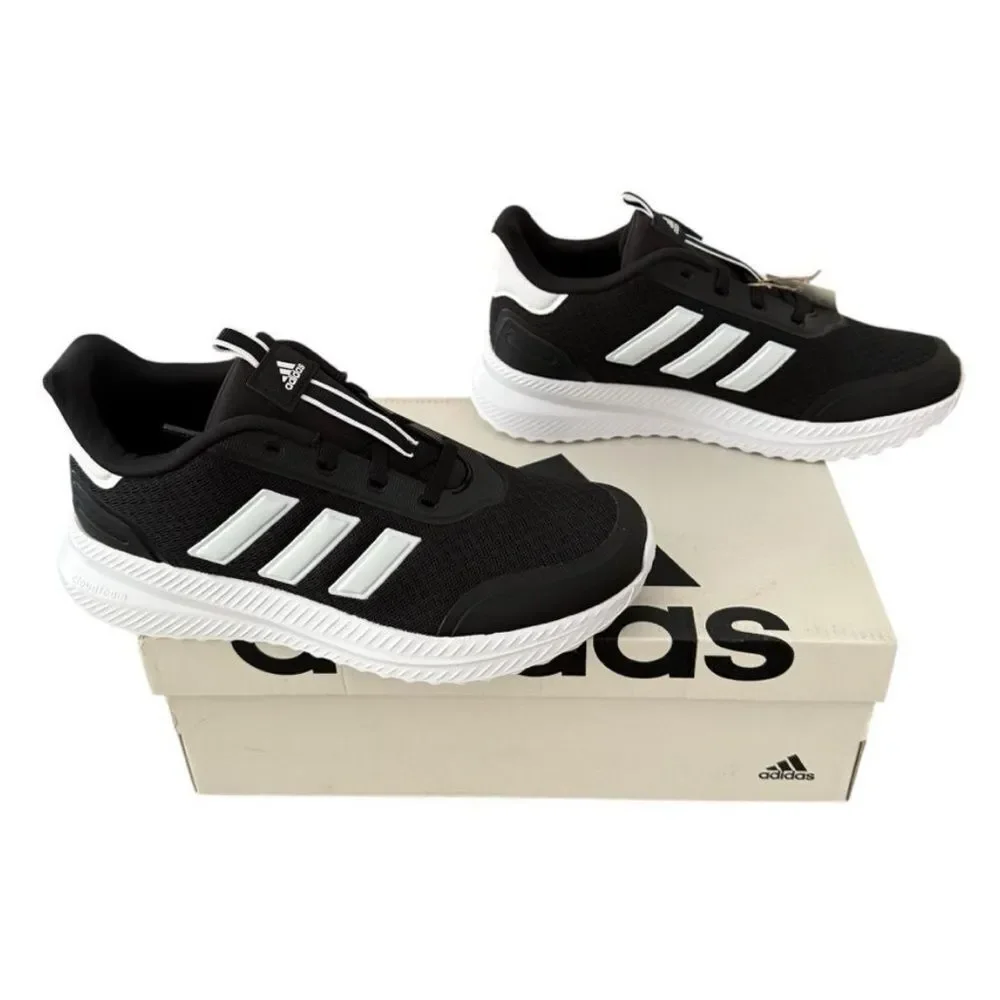 Adidas X_PLR Path Big Kids 4.5 Running Shoes Black White NIB Sneakers IE8465